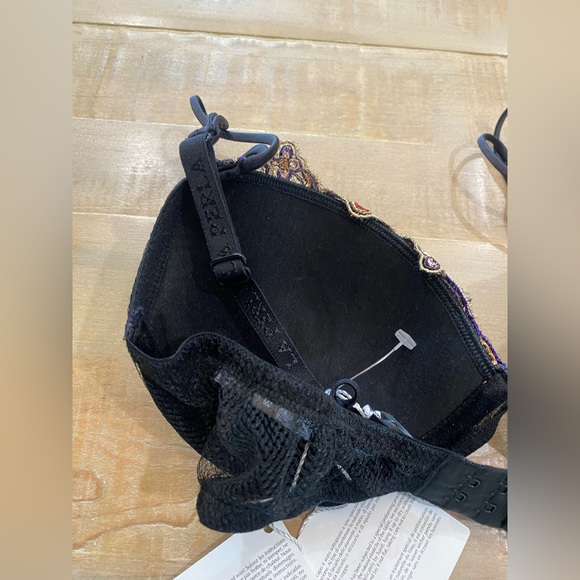 LA PERLA Paisley Embroidered Demi Padded Bra 34C - Picture 10 of 12